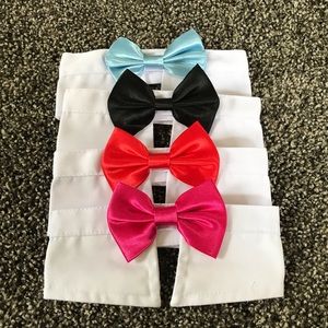 Set of 4 dog bow ties